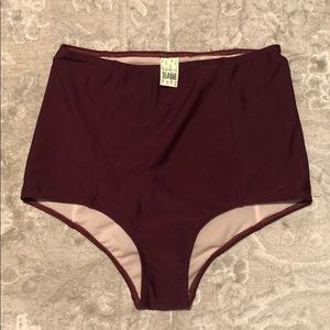 NWOT Kortni Jeane High-Waisted Swim Bottoms